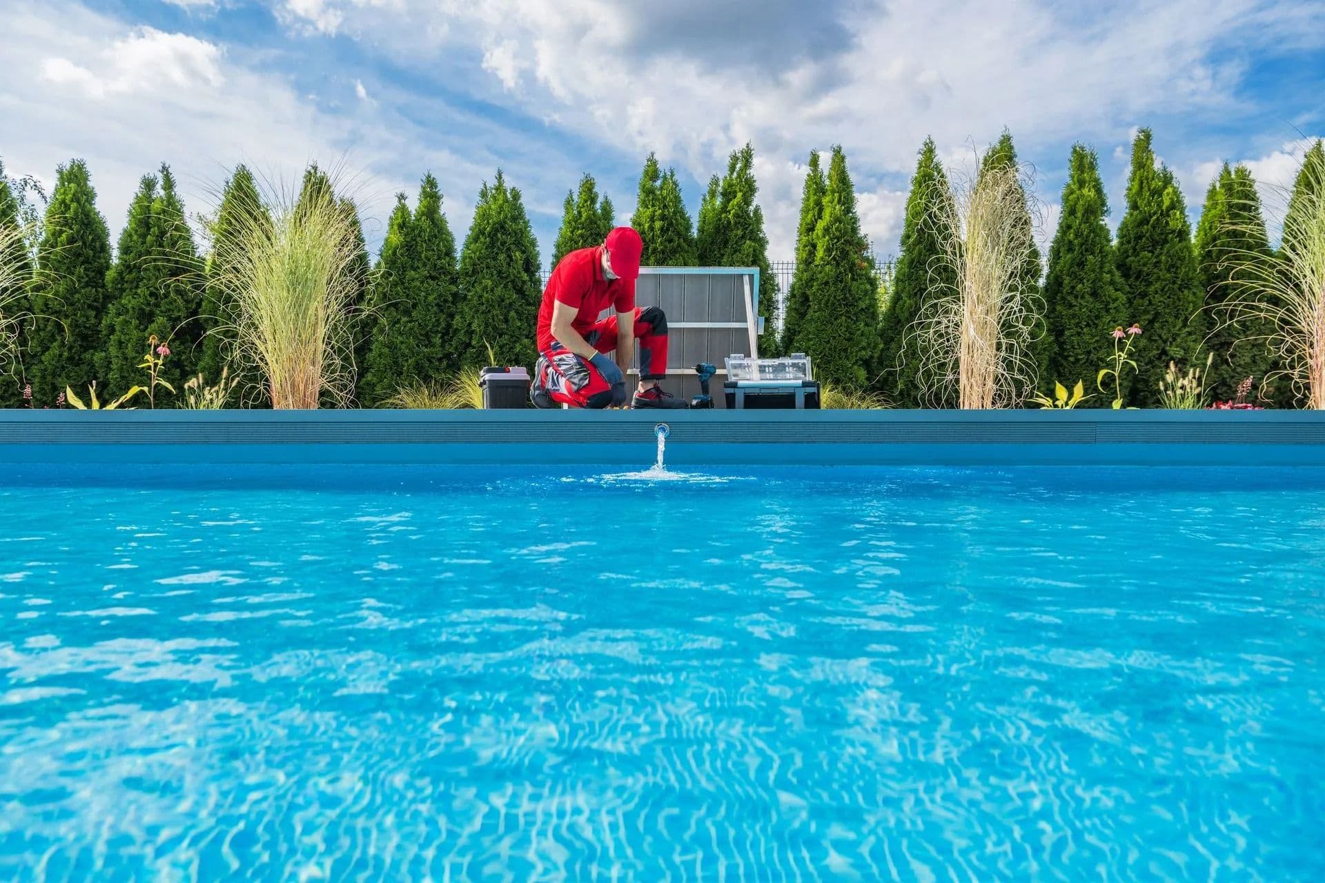 filling up pool