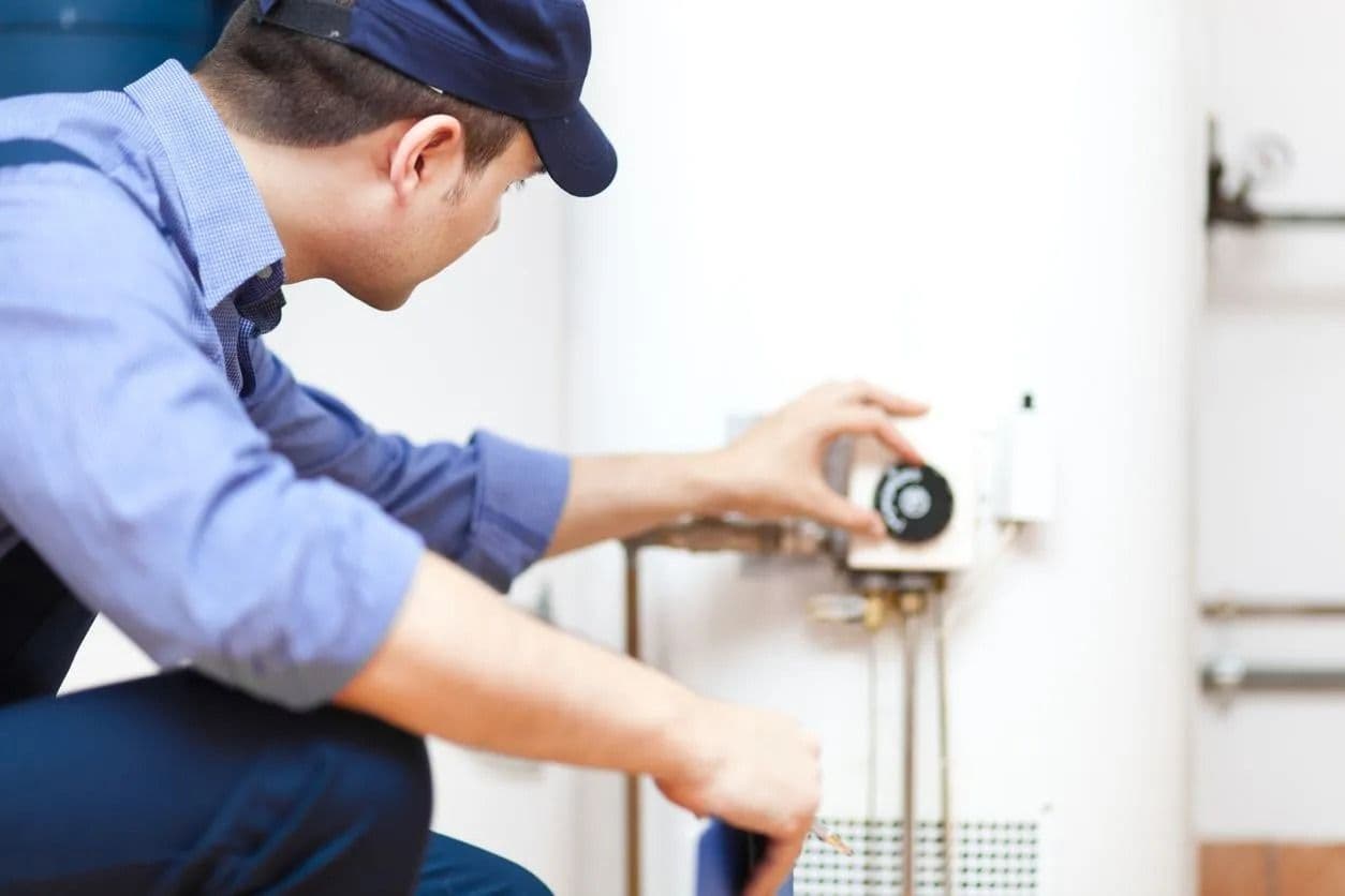 technician turning dial